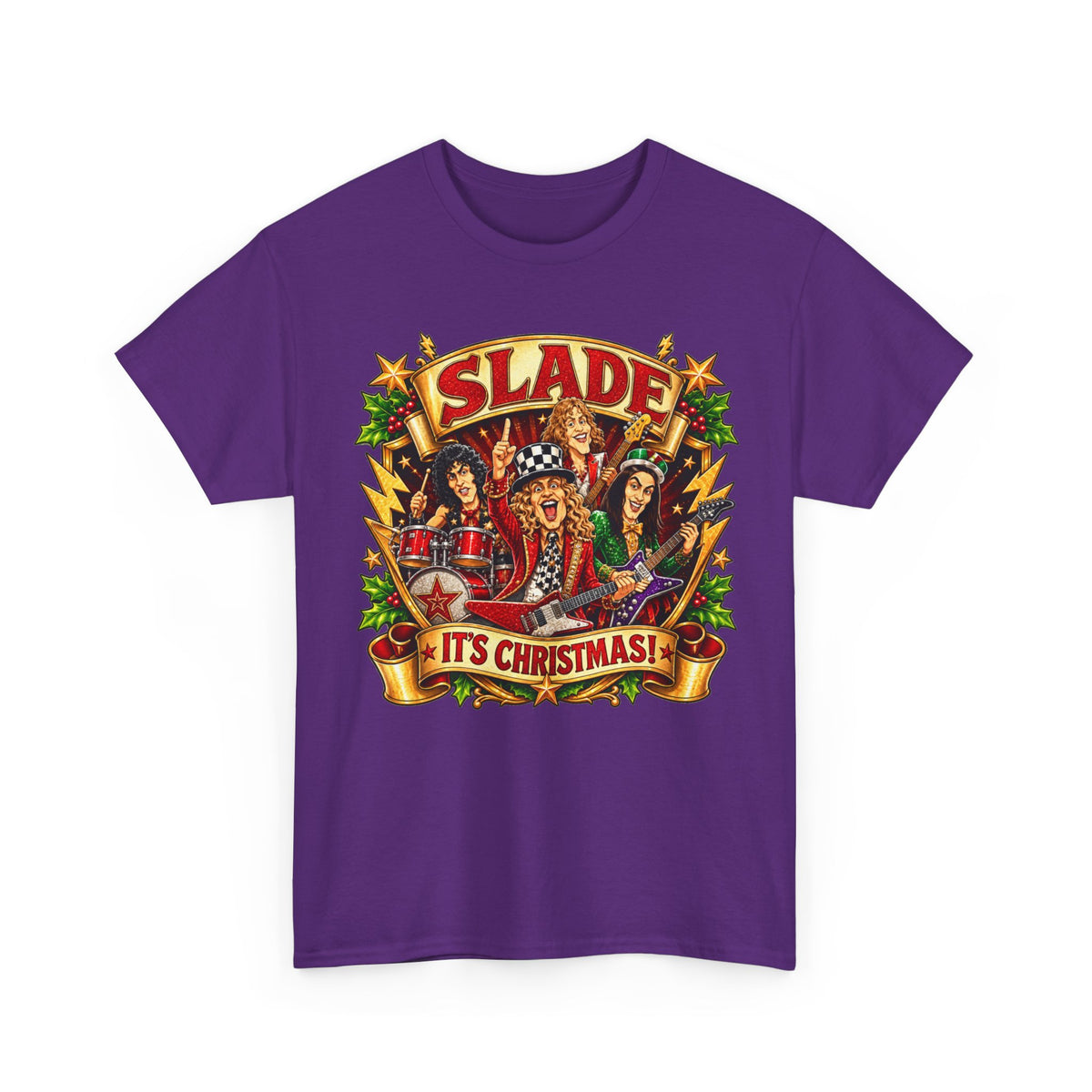 Slade it's Christmas Unisex Heavy Cotton Tee