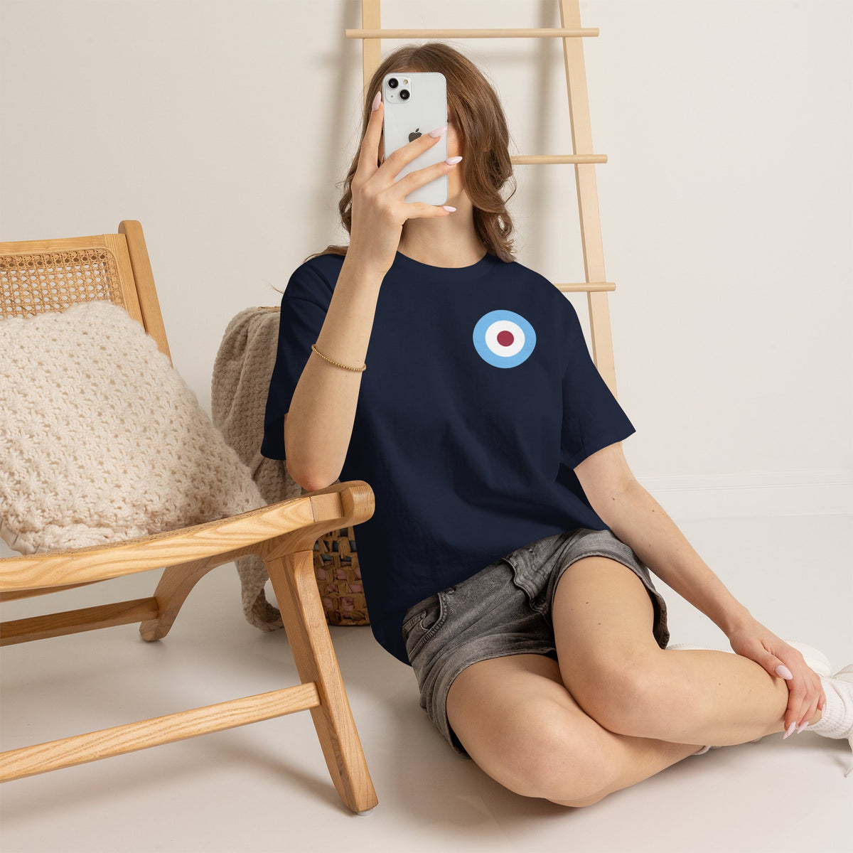 Manchester City Inspired Target Roundel Cotton T-Shirt