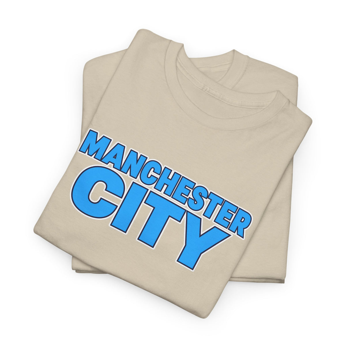 Manchester City T‑Shirt — Retro Blue Logo Tee