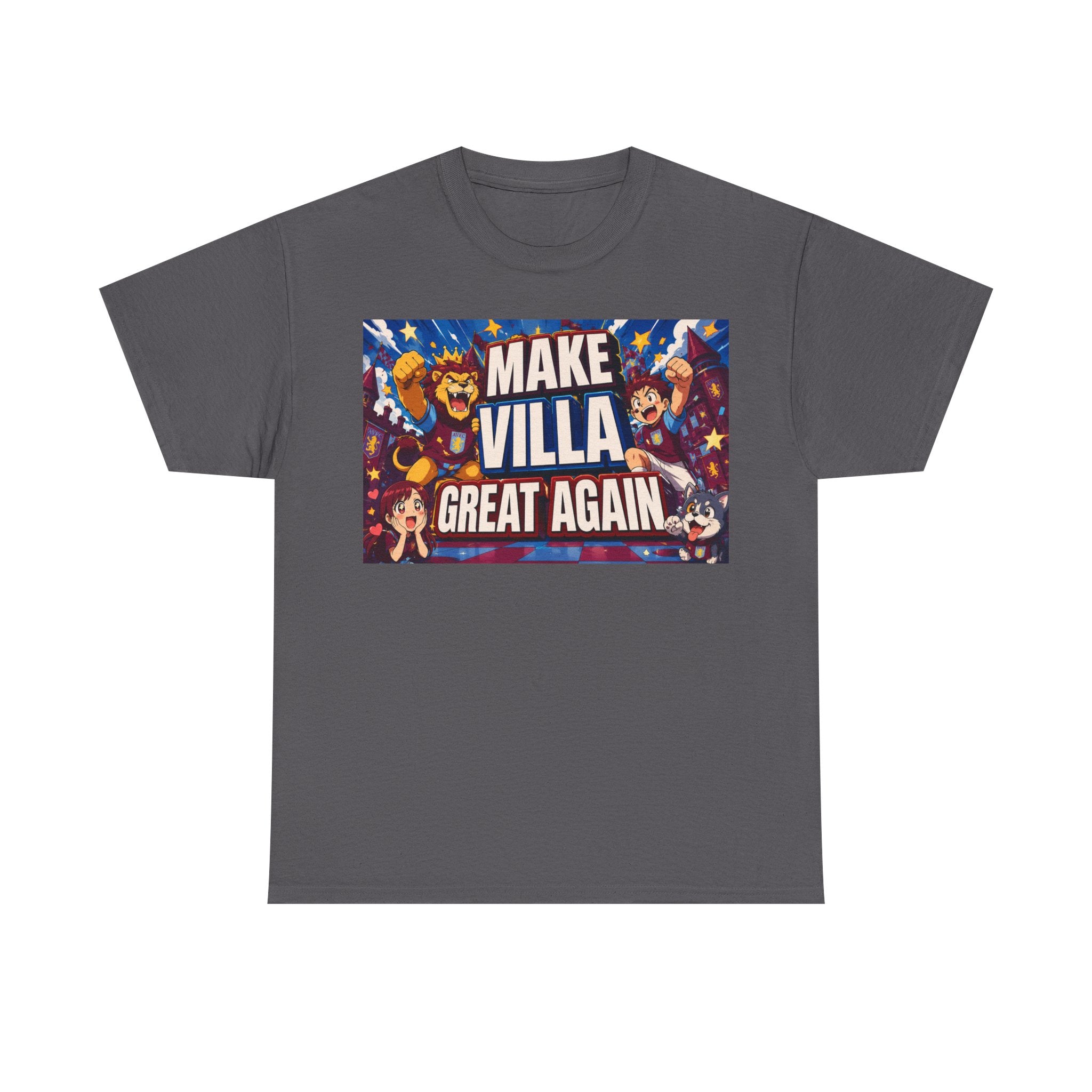 Aston VIlla Make Villa Great Again T-Shirt — Funny Political Parody Tee