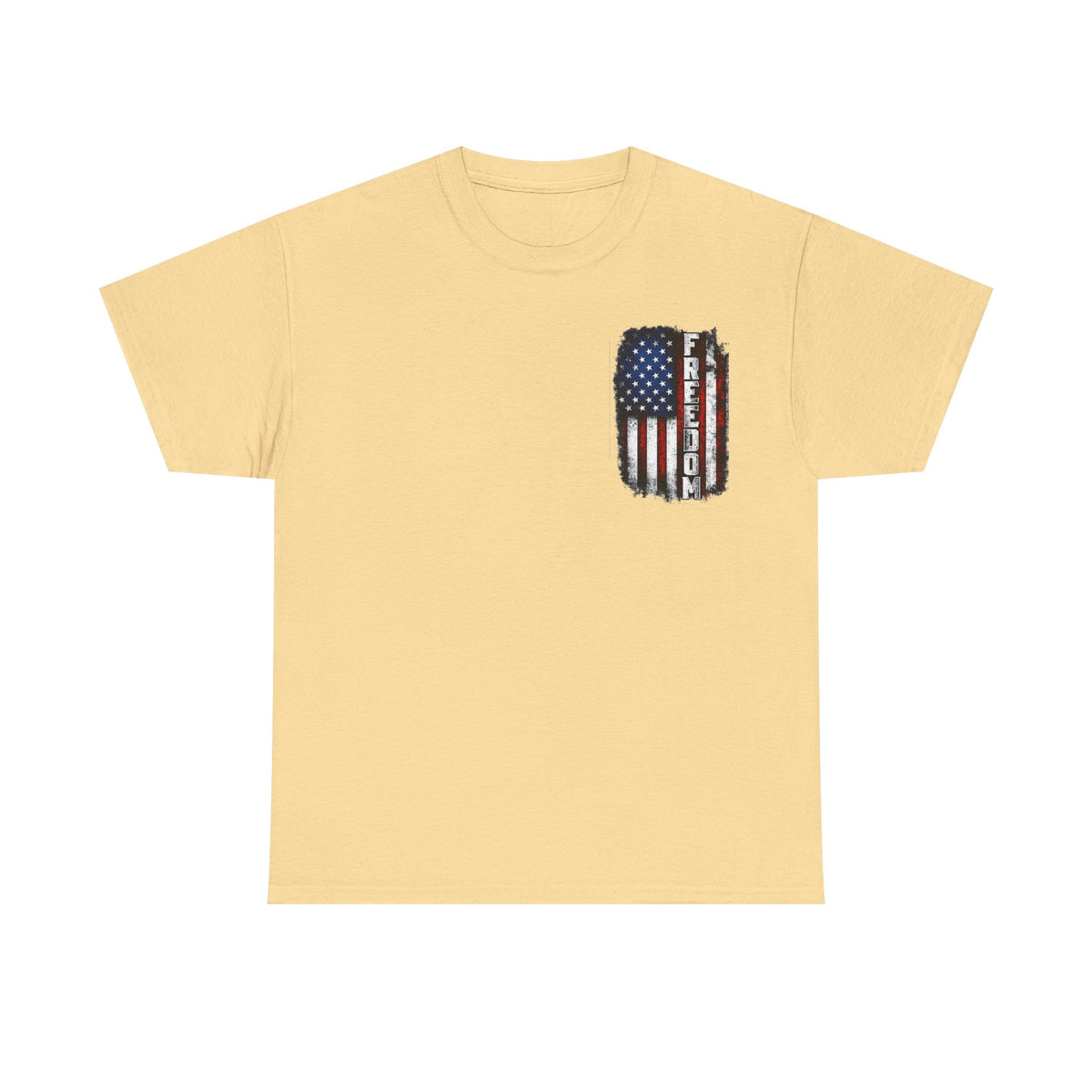 Freedom American Flag T-Shirt — Distressed USA Patriotic Tee