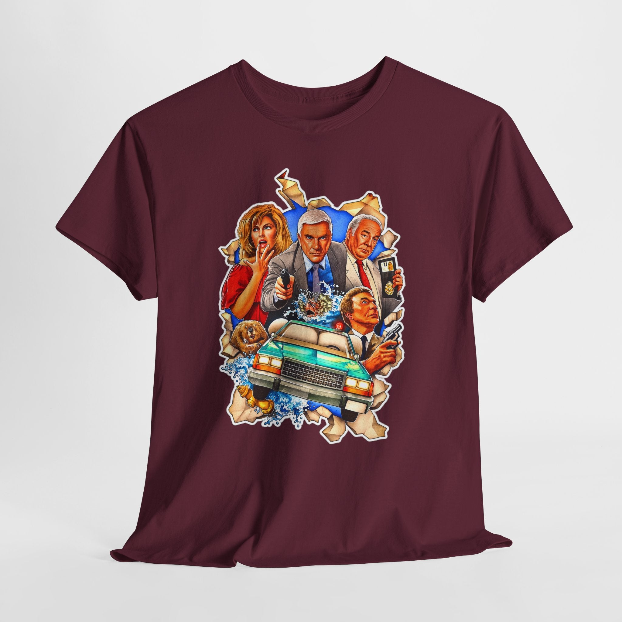 The Naked Gun / Police Squad Crime Comedy Movie Poster Cotton T-Shirt