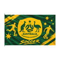 Australia Soccer Flag — Green & Gold Double-Sided Fan Banner