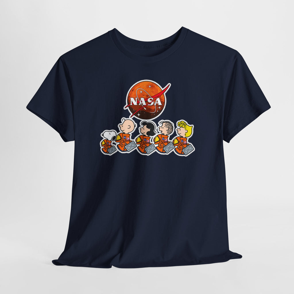NASA Peanuts Cartoon T‑Shirt — Retro Space Snoopy & Crew Graphic Tee
