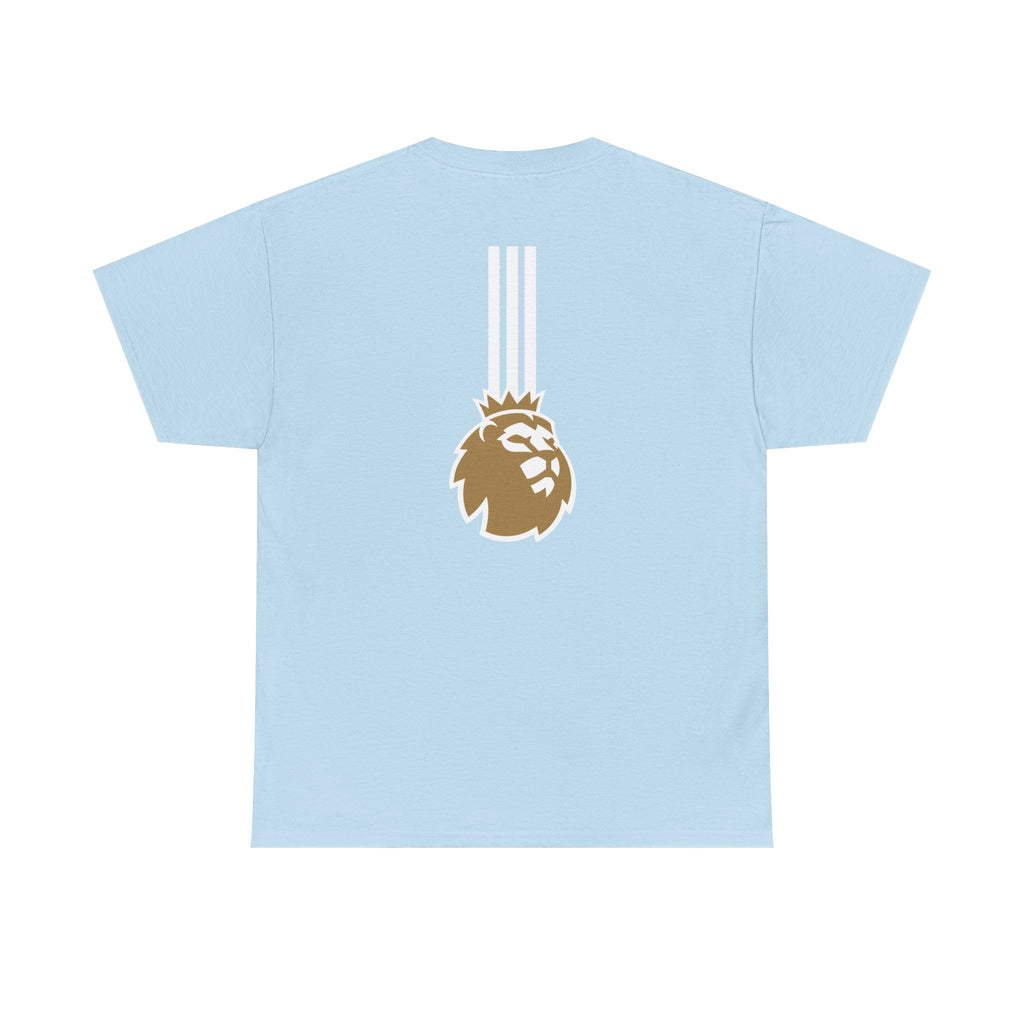 Manchester City City City Tee — Retro Three-Star Premier League Lion Soccer Shirt
