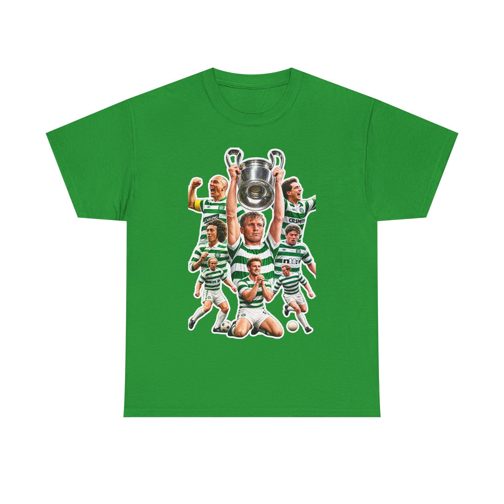 Celtic Champions Vintage Football T-Shirt – Hoops Trophy Collage Tee