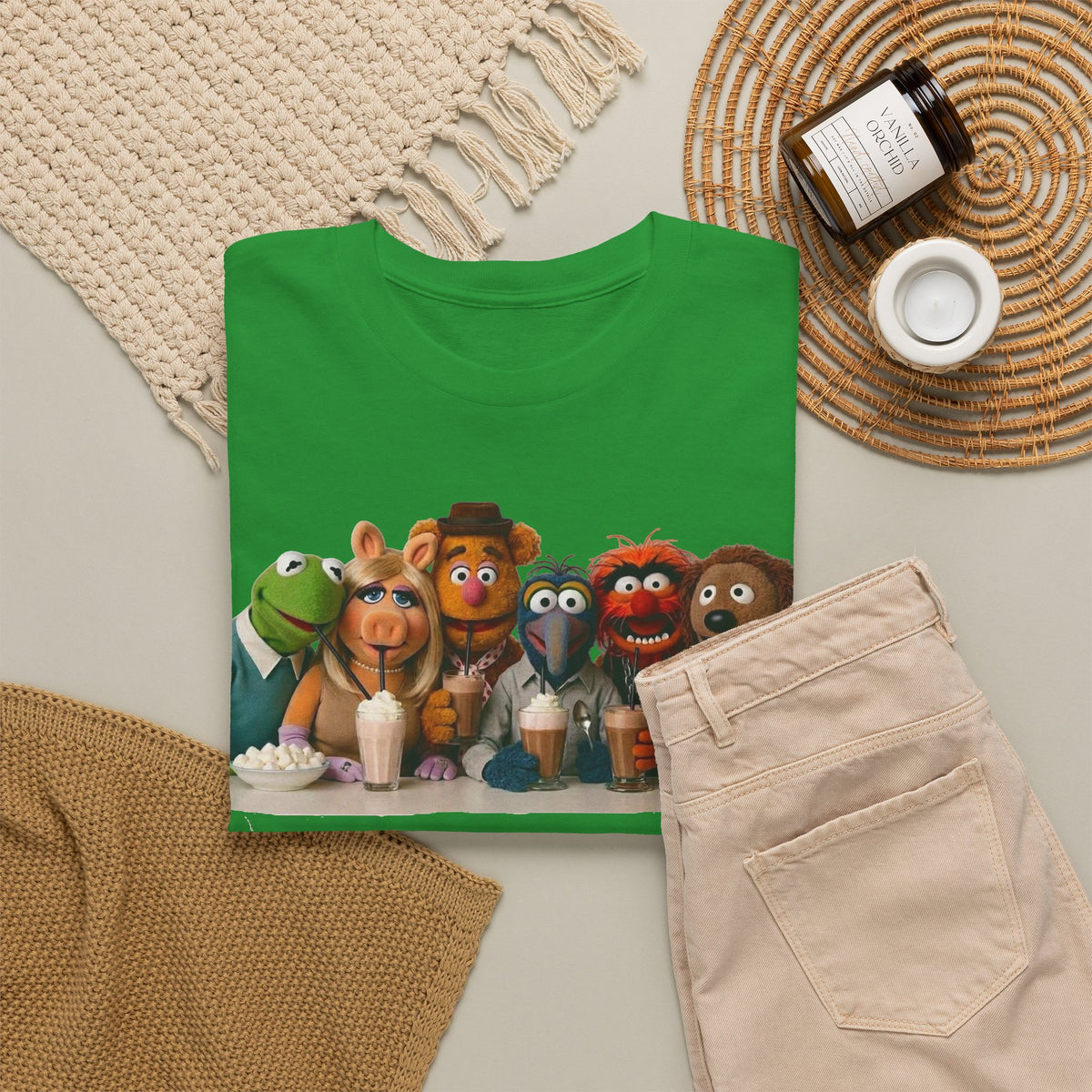 Muppet Cast Retro Poster Cotton T-Shirt