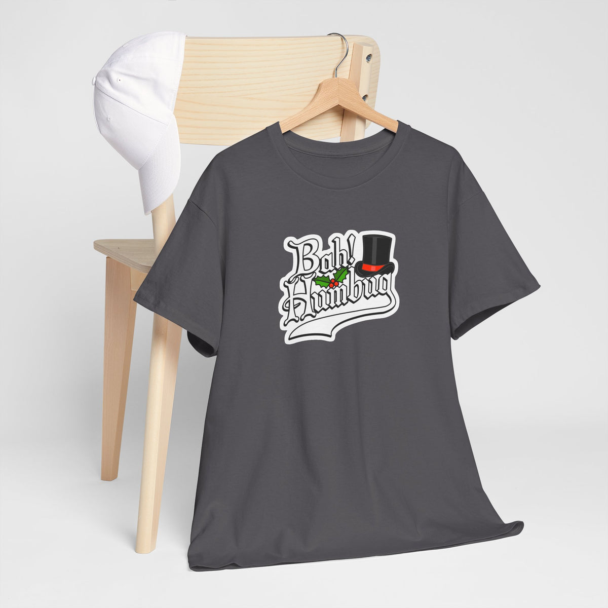 Bah Humbug Christmas Graphic Cotton T-Shirt / Tee