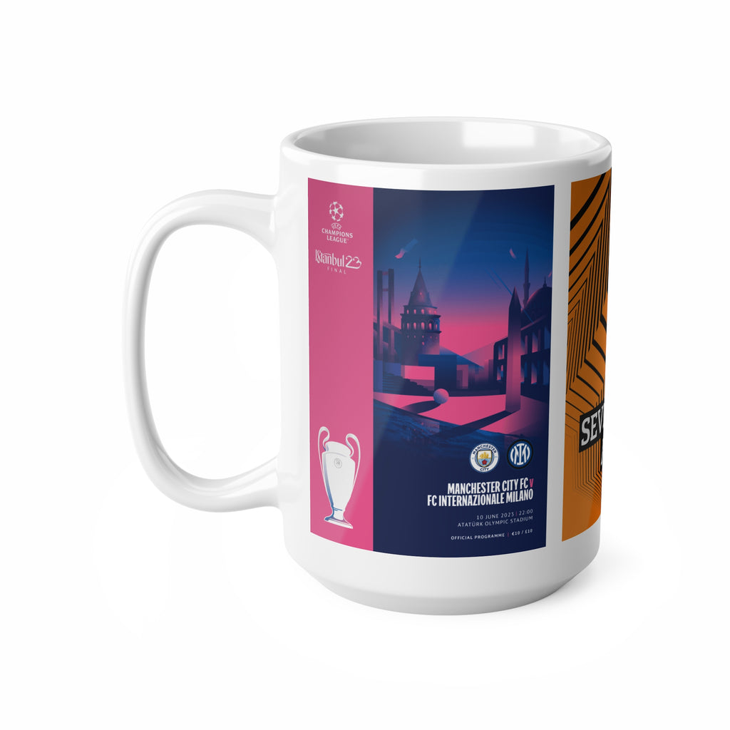 2023 UEFA Finals Programme Covers Inspired Ceramic Coffee Mug 11oz/15oz