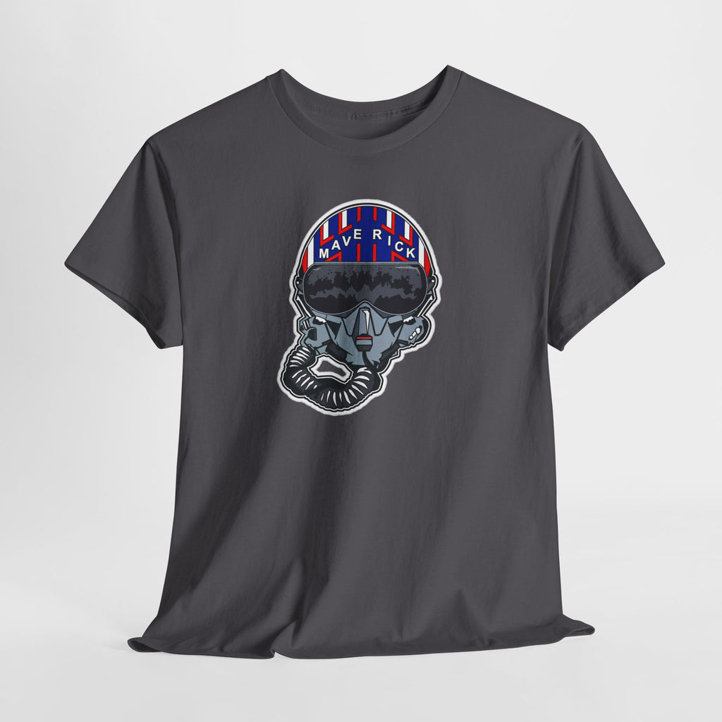 Skull Pilgrim Tee — Retro Striped 'Maverick' Helmet Graphic Shirt