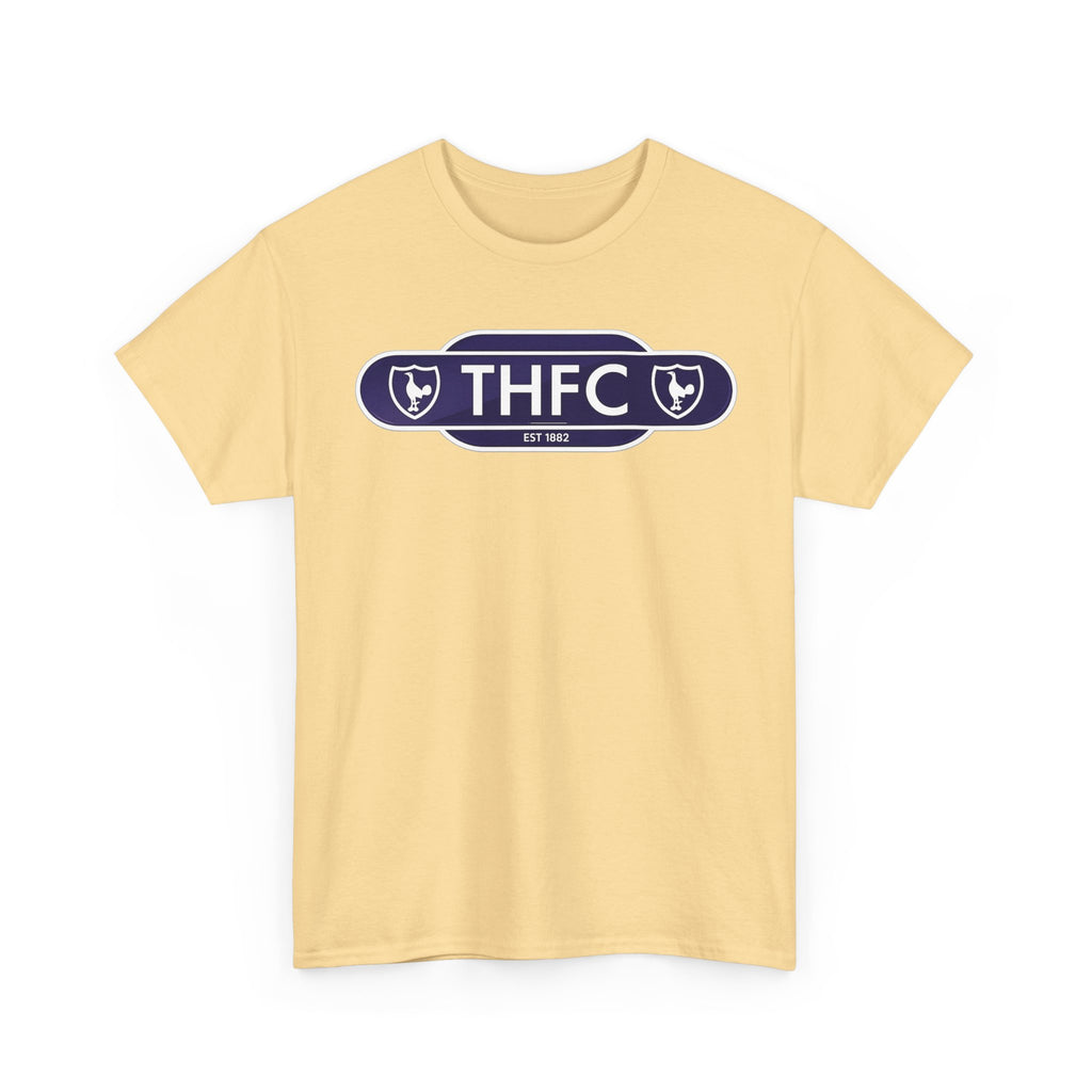 THFC Tottenham Hotspur Railway Sign T‑Shirt — Retro Football Club Tee