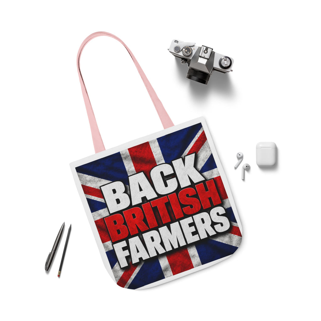 Back British Farmers Canvas Tote Bag — Union Jack Farming Support Tote