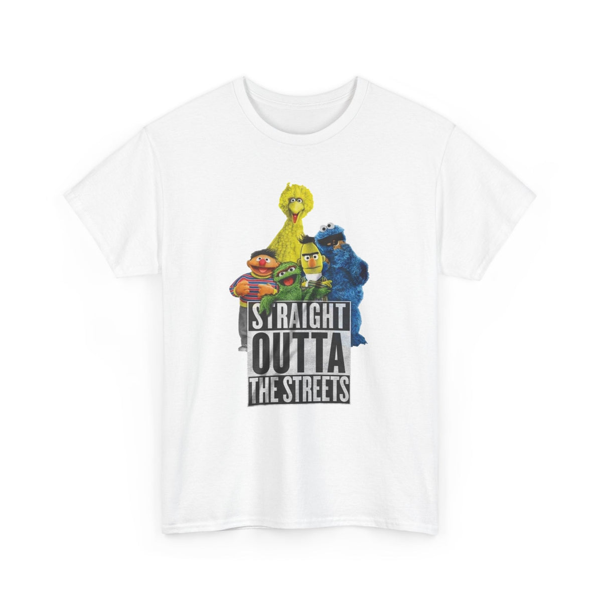T-Shirt — "Straight Outta the Streets" Sesame Friends Graphic Tee