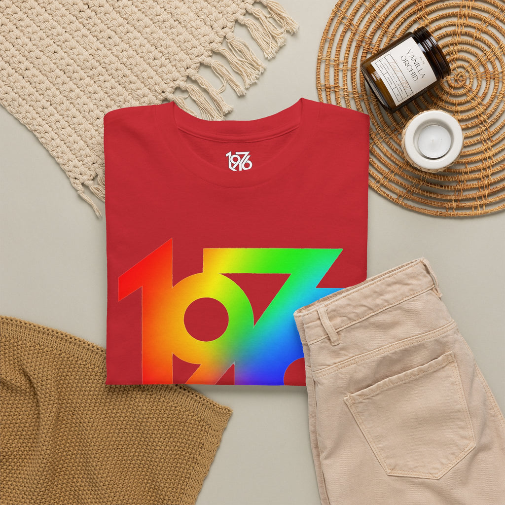 1976 Collection Rainbow Retro Tee / Cotton T-Shirt