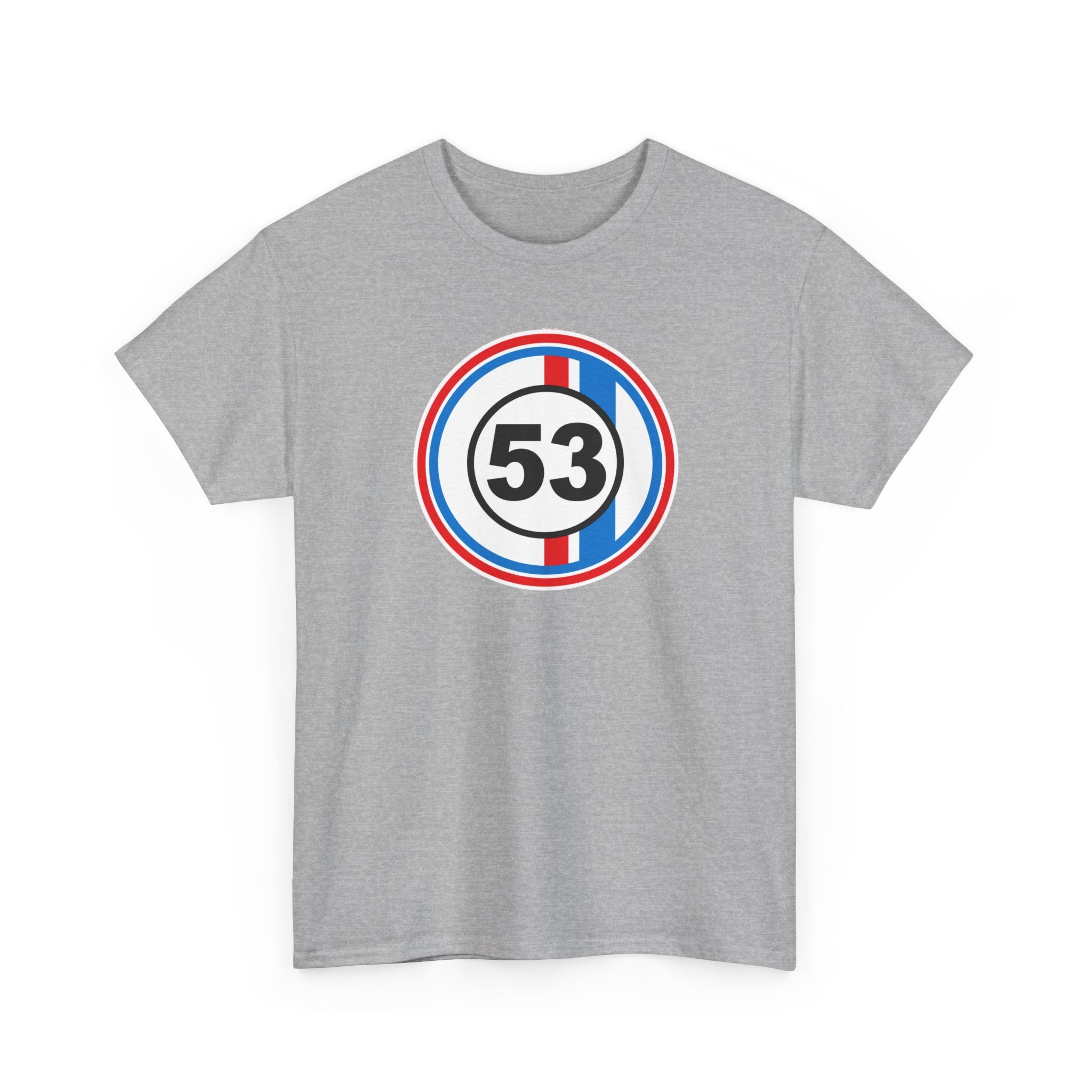 Racing Stripe Number 53 Cotton T-Shirt / Tee