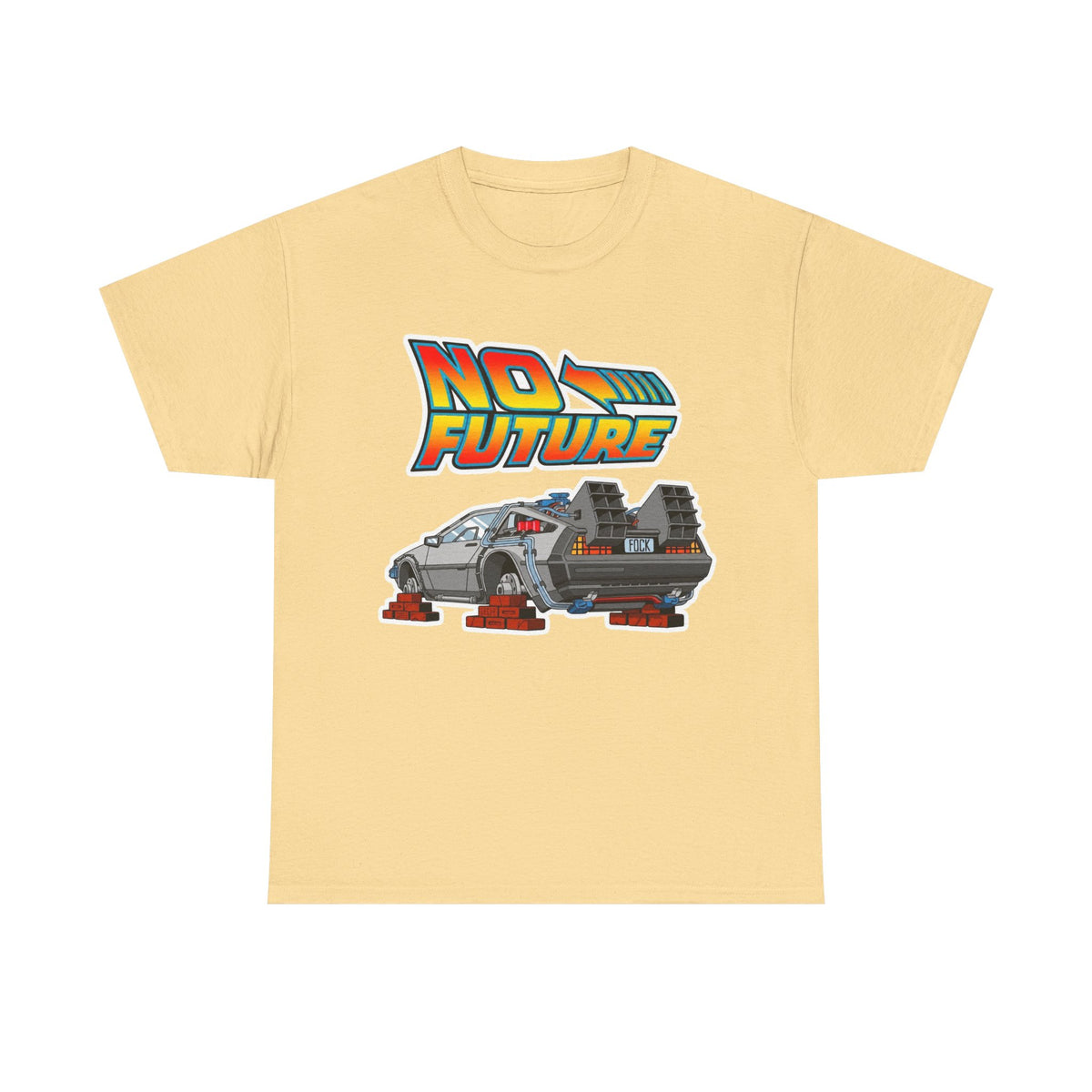 No Future DeLorean Cotton T-Shirt