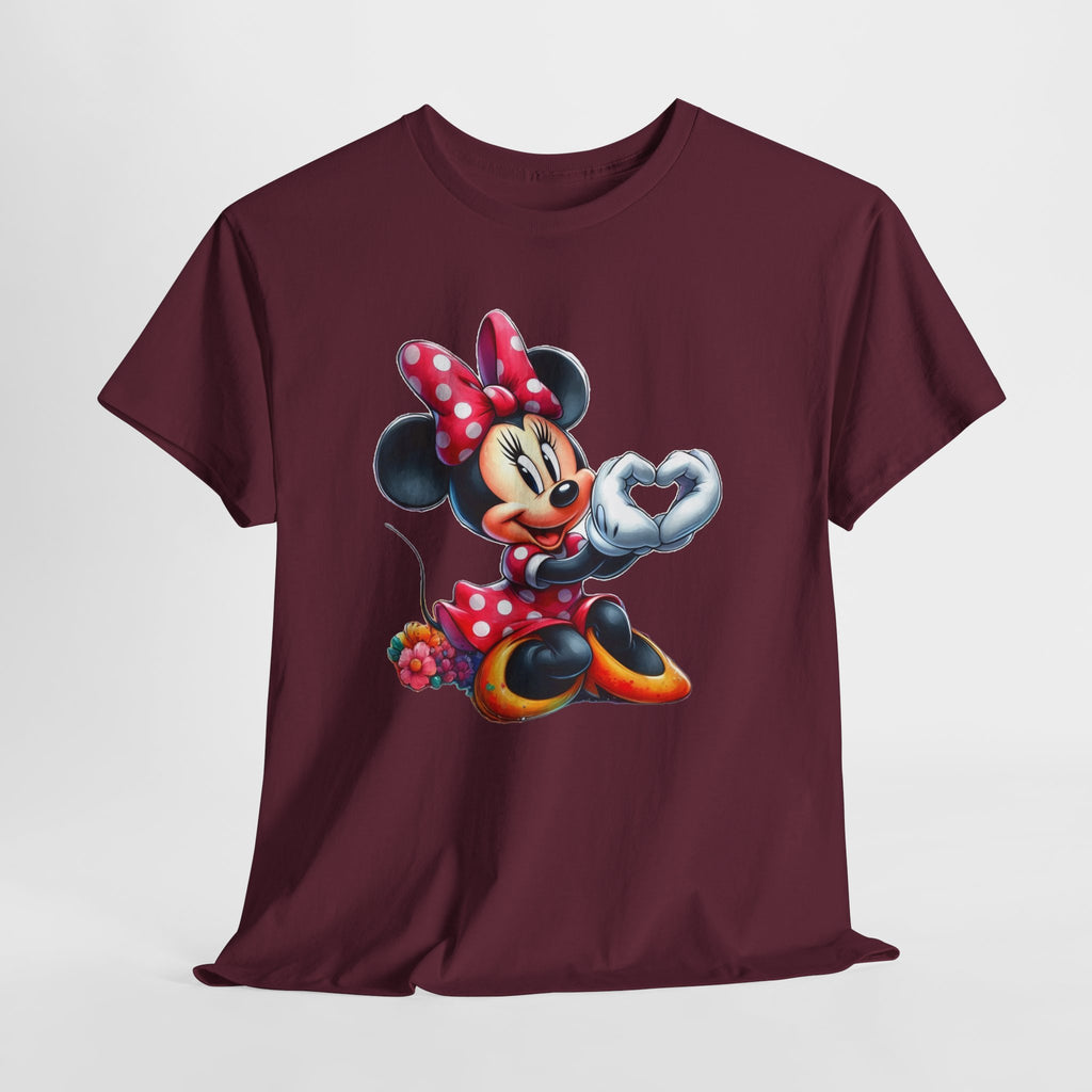 Minnie Mouse Character Heart Graphic Tee