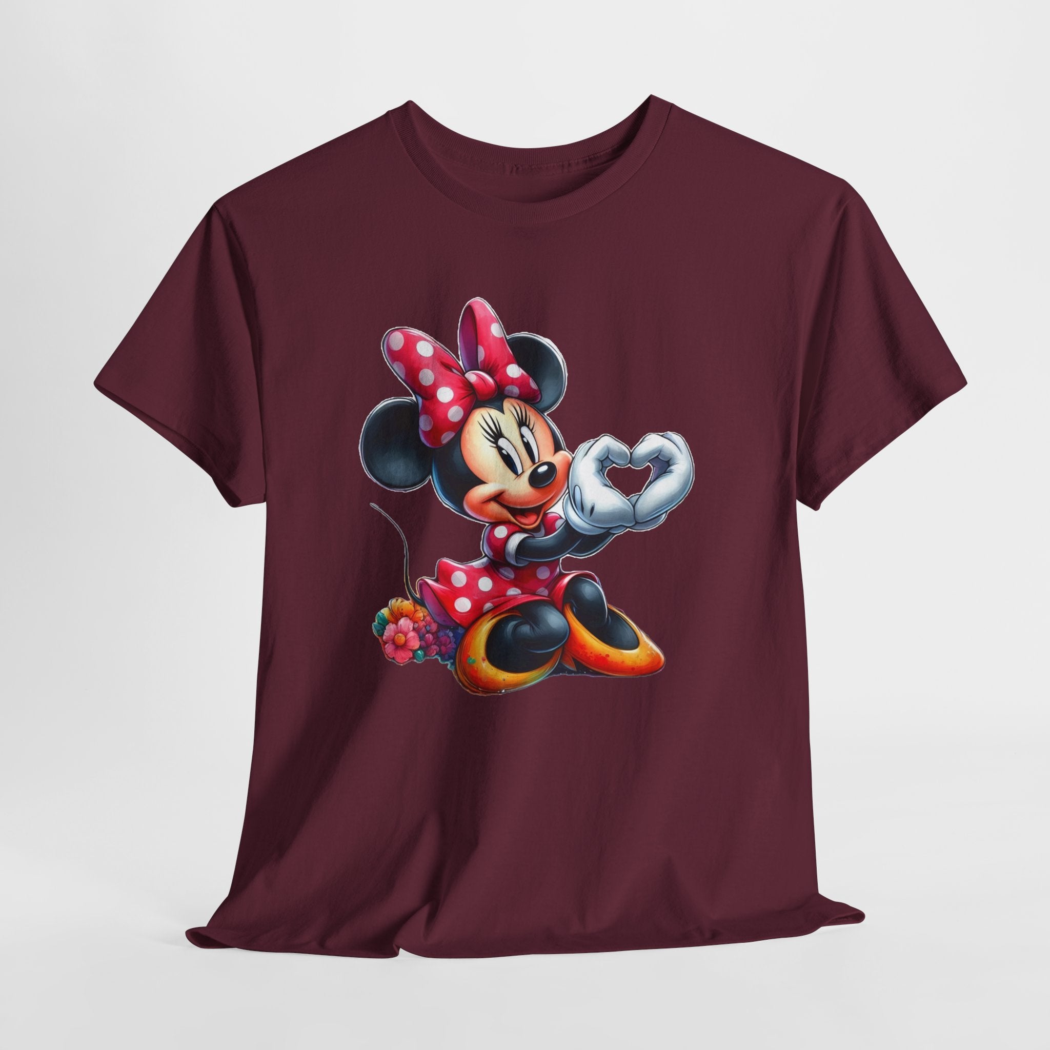 Minnie Mouse Character Heart Graphic Tee