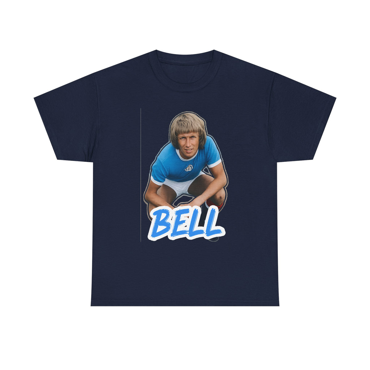 Colin Bell Manchester City Legend Retro Soccer Tee — Vintage Player Graphic T-Shirt