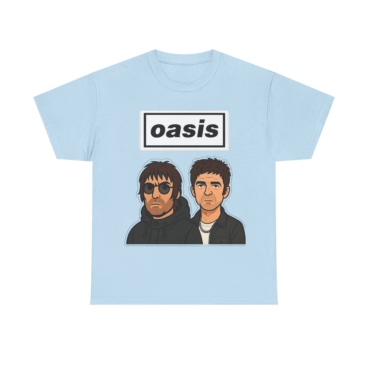 Oasis Inspired Unofficial Band Logo Tee — 'oasis' Graphic T-Shirt