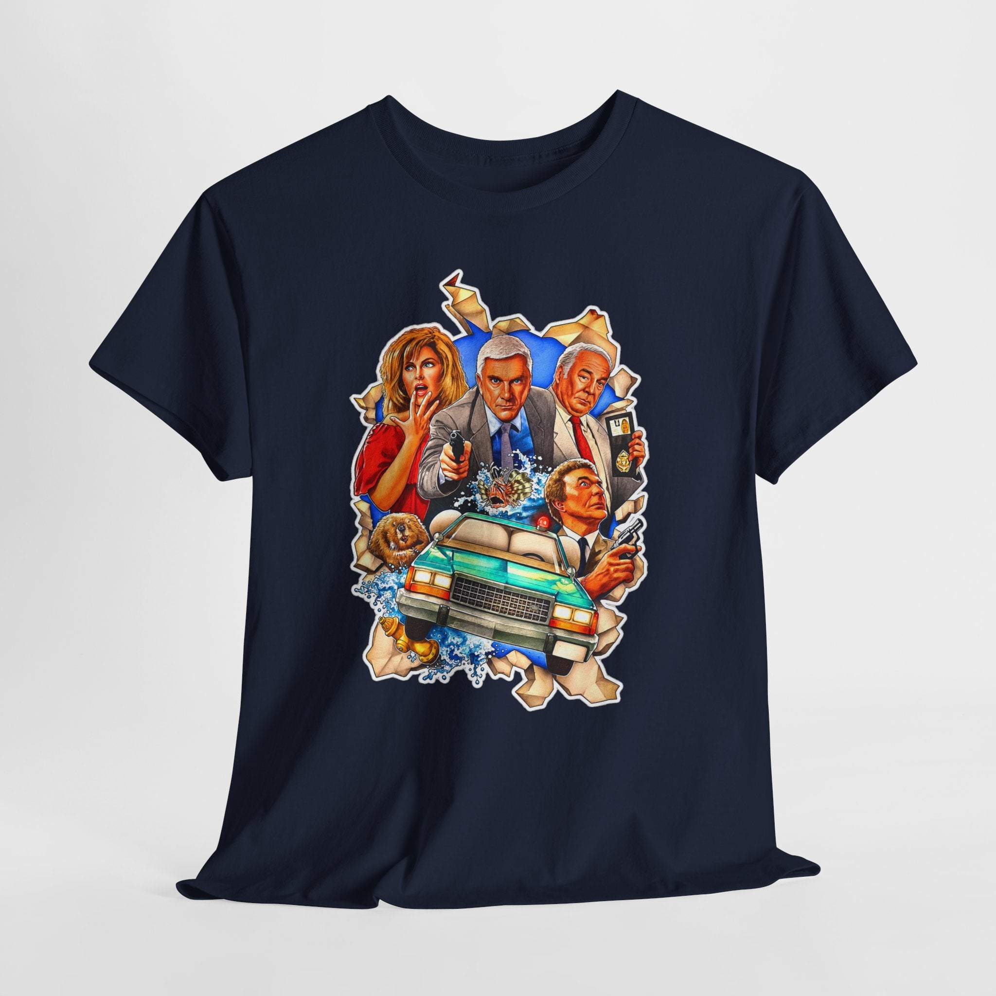 The Naked Gun / Police Squad Crime Comedy Movie Poster Cotton T-Shirt