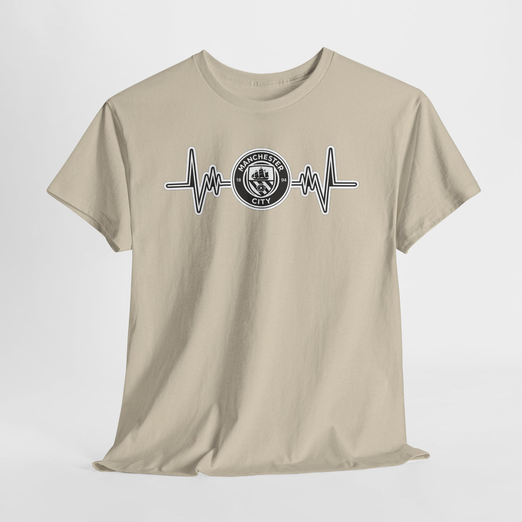 Manchester City Heartbeat Logo T-Shirt — Emergency Medical Services Pulse Tee
