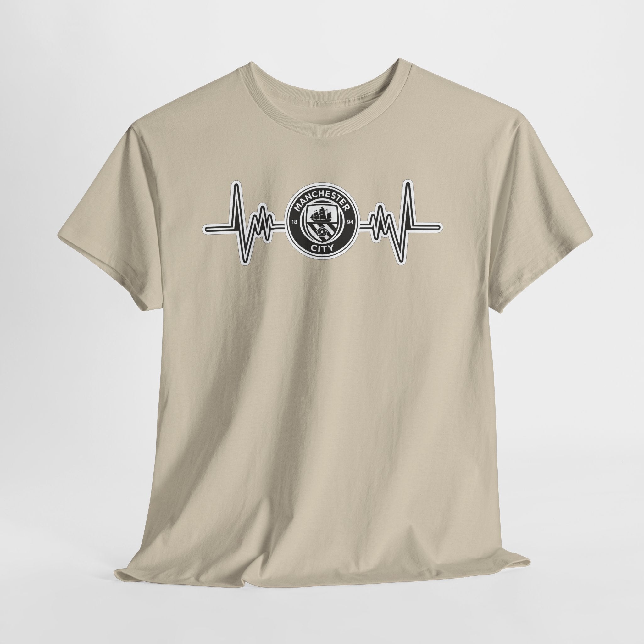 Manchester City Heartbeat Logo T-Shirt — Emergency Medical Services Pulse Tee