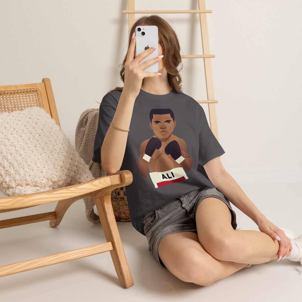Muhammad Ali Boxing Champion Cotton T-Shirt