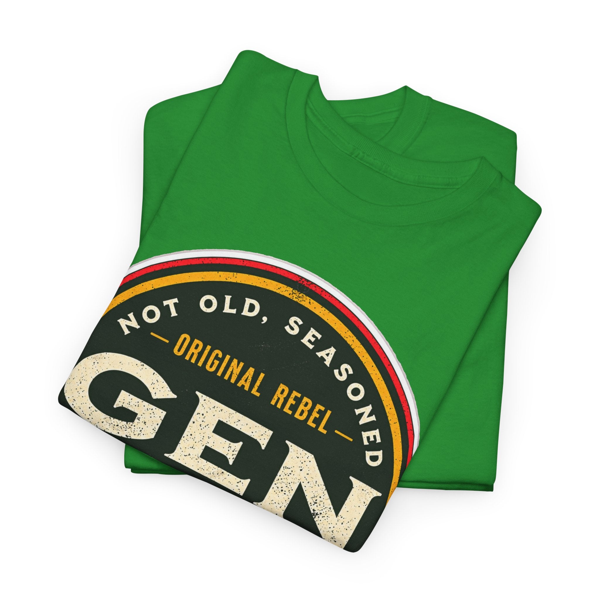 Gen X Tee - 'Not Old, Seasoned' Vintage Rebel Graphic T-Shirt (1965-1980)
