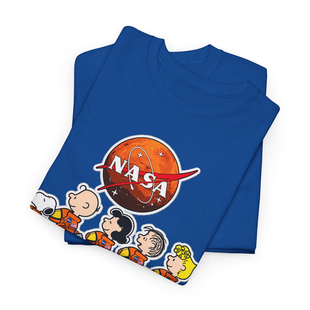 NASA Peanuts Cartoon T‑Shirt — Retro Space Snoopy & Crew Graphic Tee