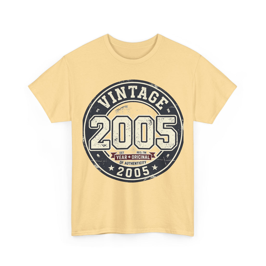 Vintage 2005 T-Shirt — Retro Birth Year Graphic Tee