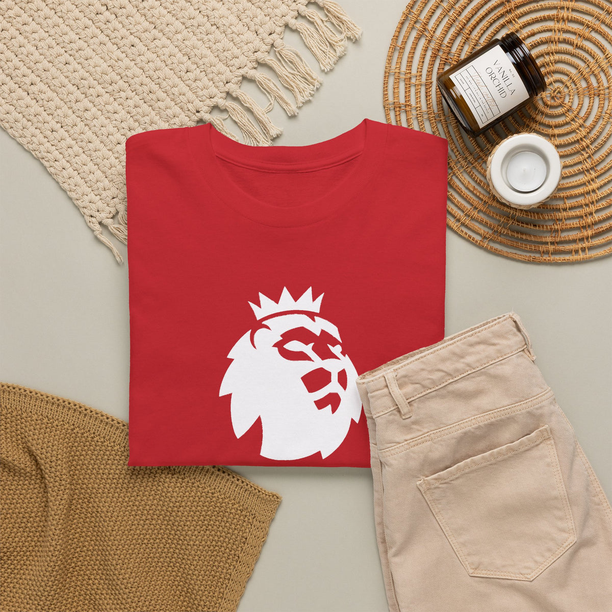 Premier League Corrupt Lion Cotton Tee — Satirical Graphic T-Shirt