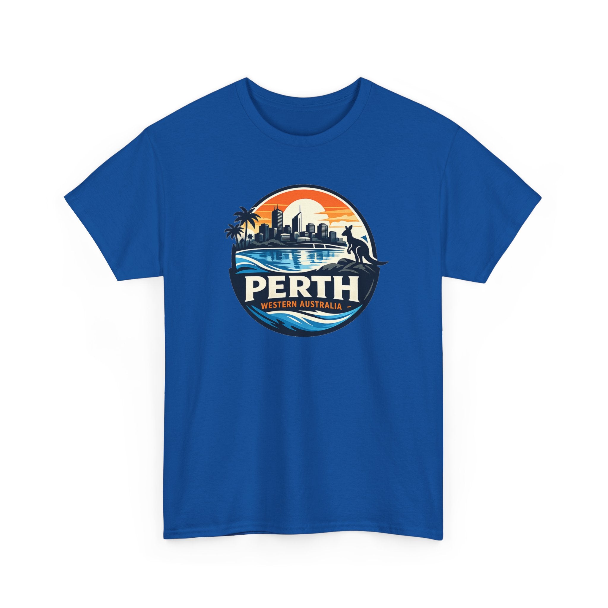 Perth Sunset Graphic Tee — Western Australia Beach Skyline T-Shirt