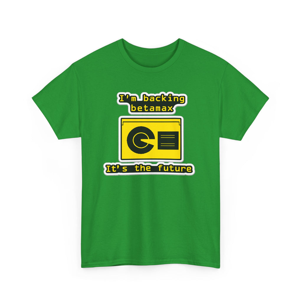 Betamax Retro Tee — "I’m backing betamax, it’s the future" Vintage Cassette T-Shirt