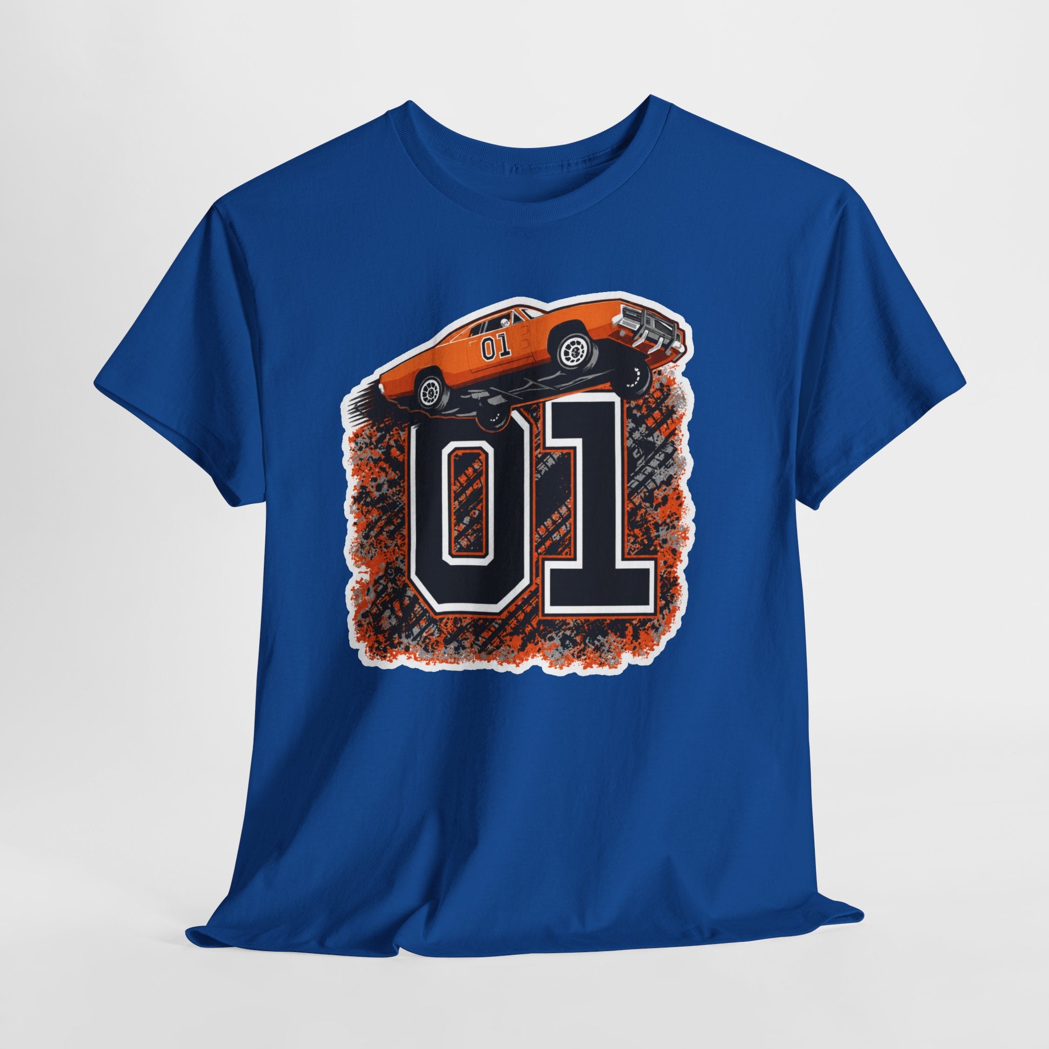 Dukes of Hazzard Inspired Race Car '01' Graphic Tee