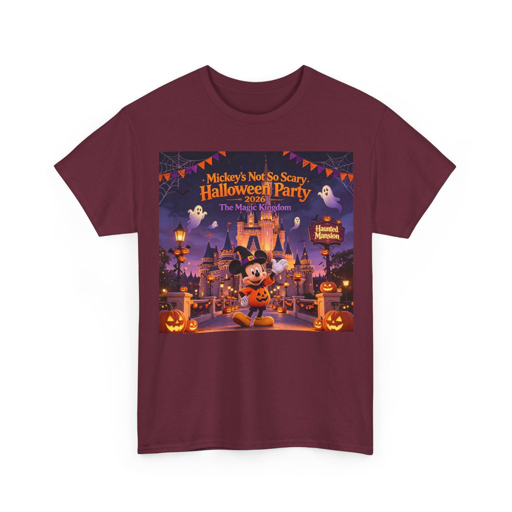 Halloween Mickey T-Shirt — "Not So Scary Halloween Party" Castle Graphic Tee
