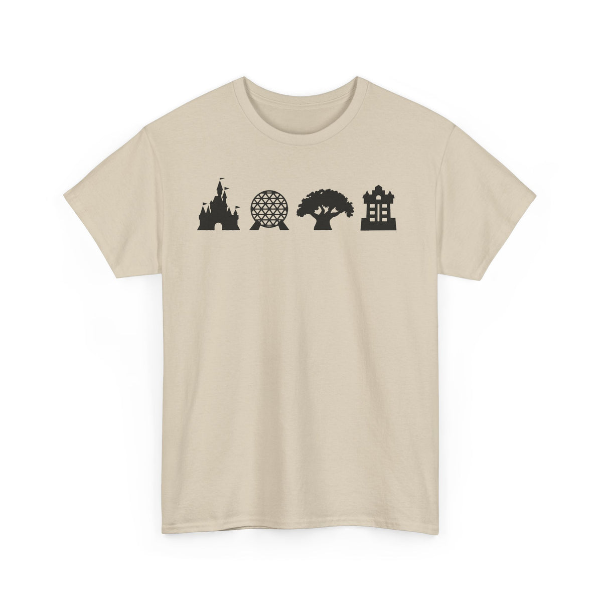 WDW theme parks Silhouettes Unisex Heavy Cotton Tee