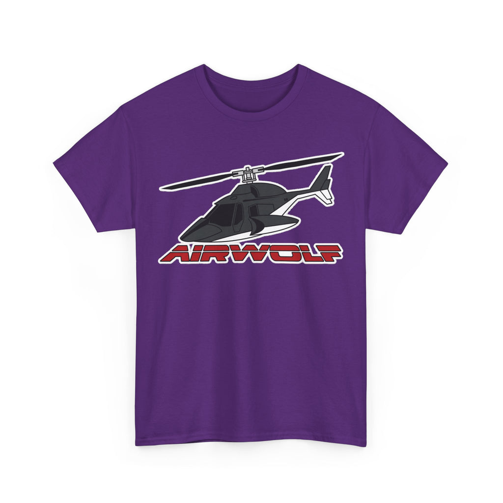Helicopter Airwolf Tee — Retro Airwolf Logo Graphic T‑Shirt