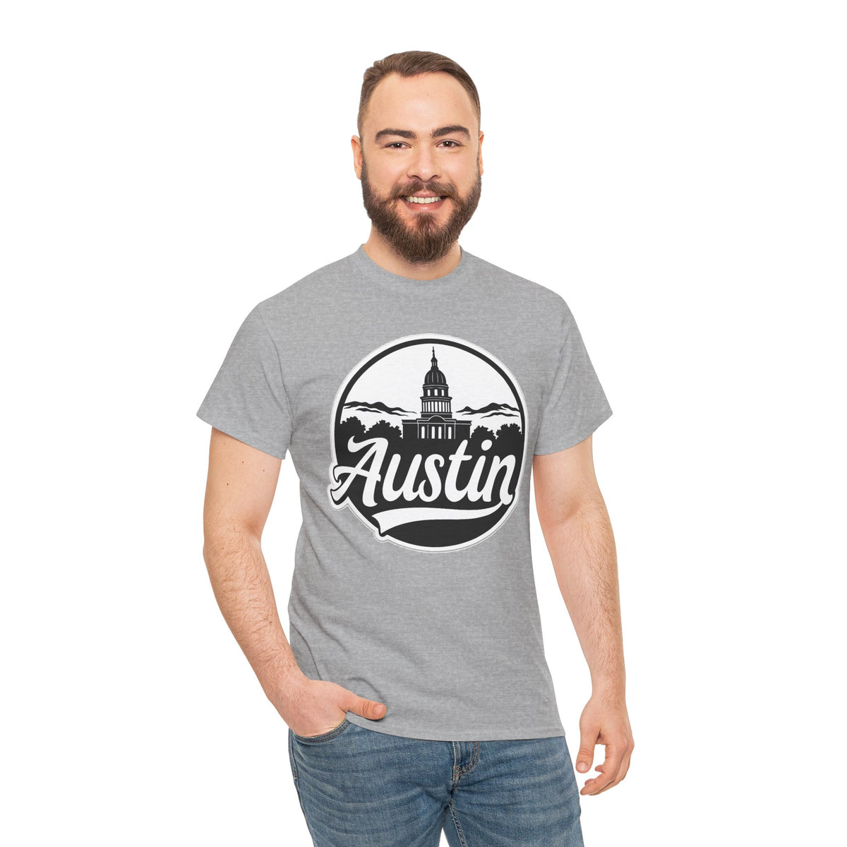 Austin Capitol Graphic Cotton T-Shirt / Tee