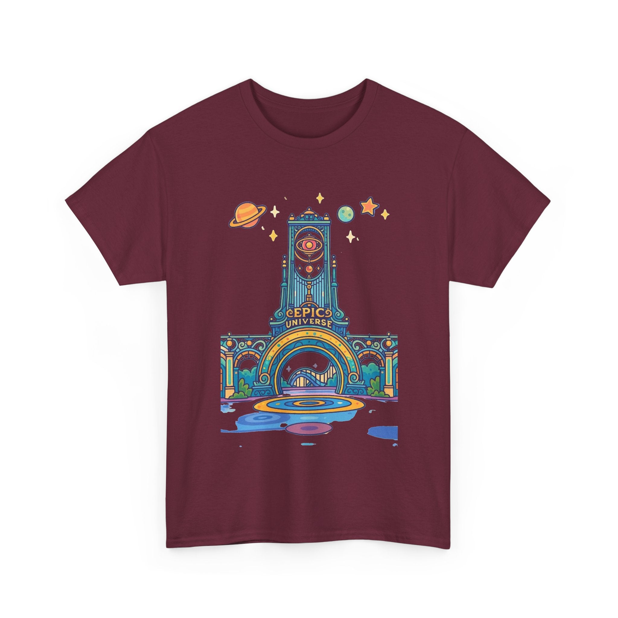 Universal Studios Family Vacation T-Shirt — Retro Space Theater Graphic Tee