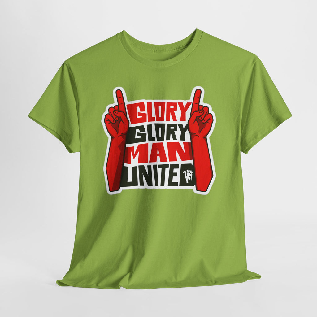 Glory Glory Man United T-Shirt — Retro Red Football Fan Tee