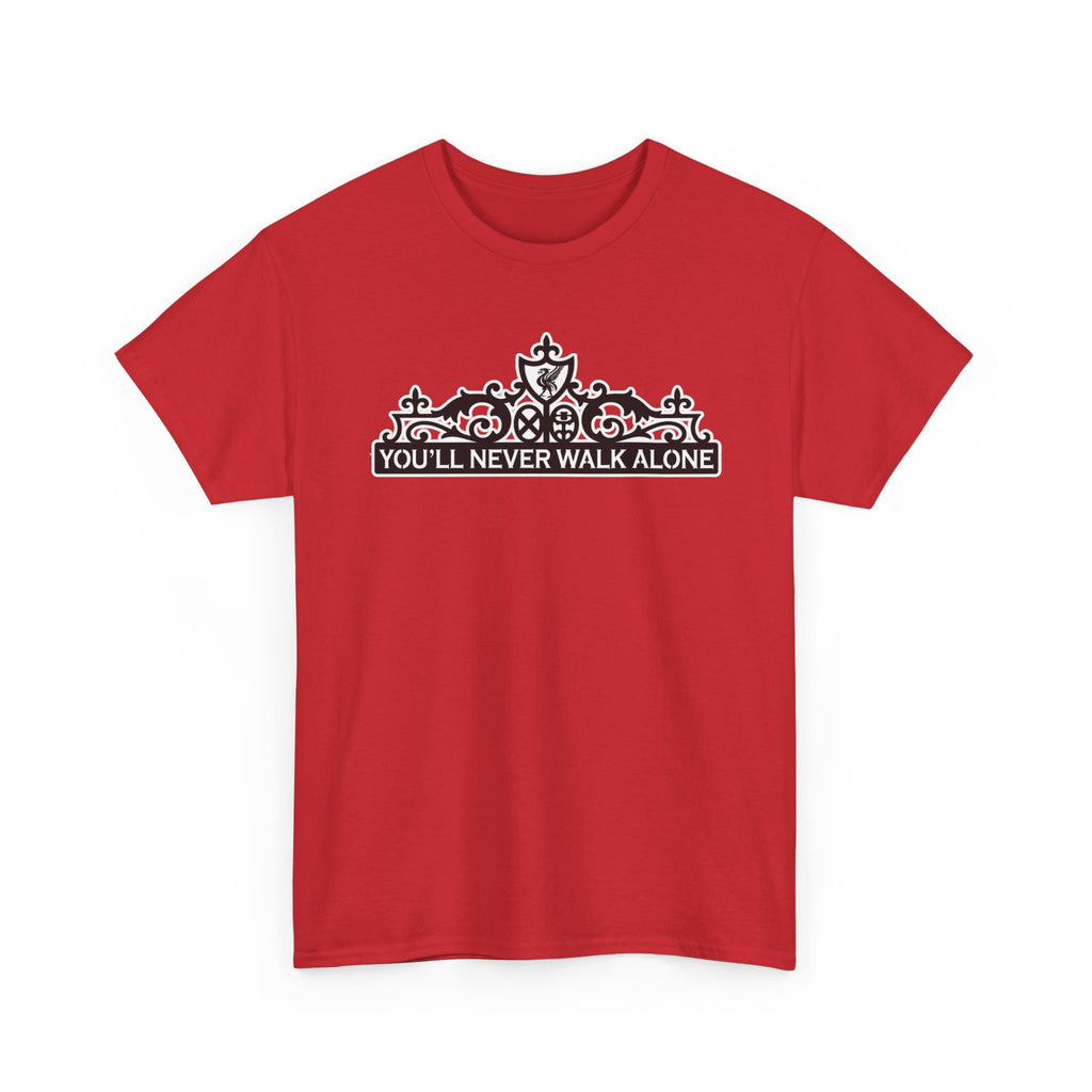 You'll Never Walk Alone T‑Shirt — Liverpool FC Crest Cotton Tee