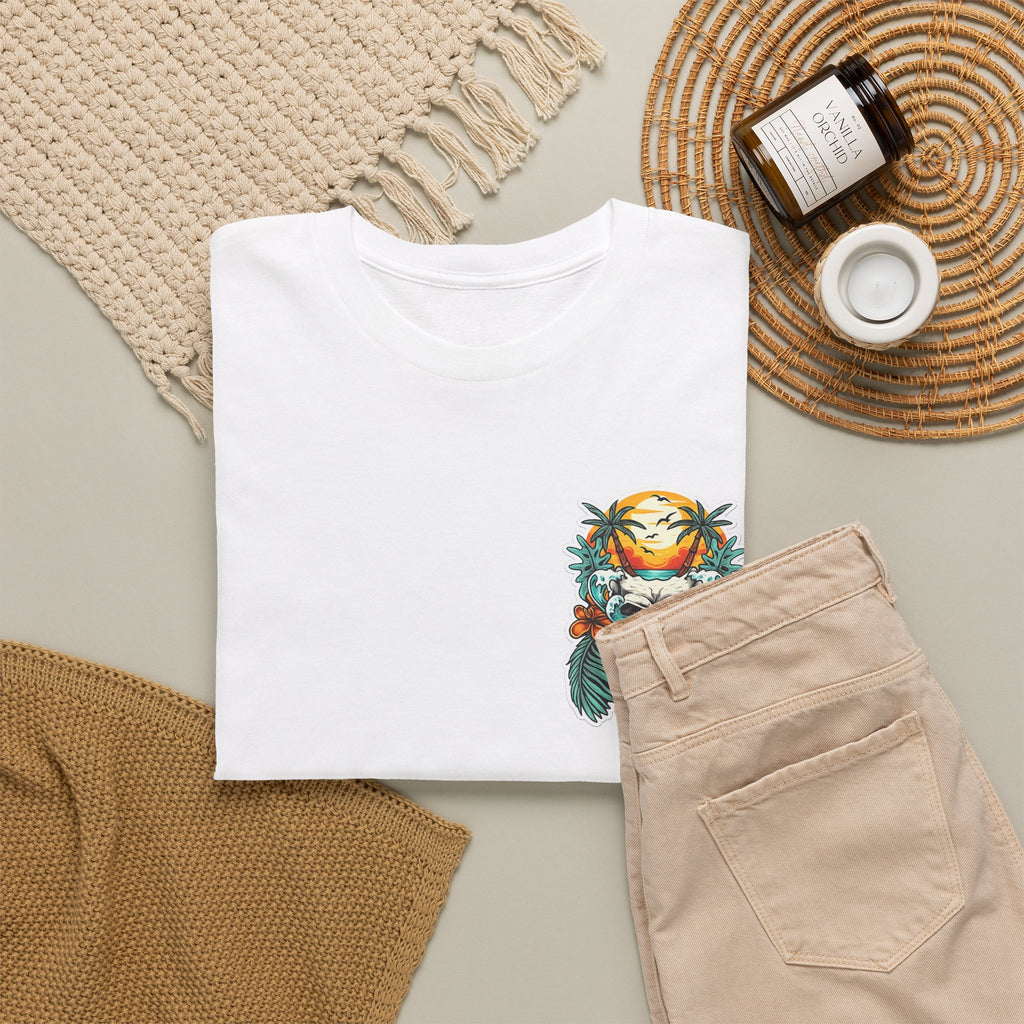 Tropical Skull Tee — Sunset Palm Beach Skull T-Shirt