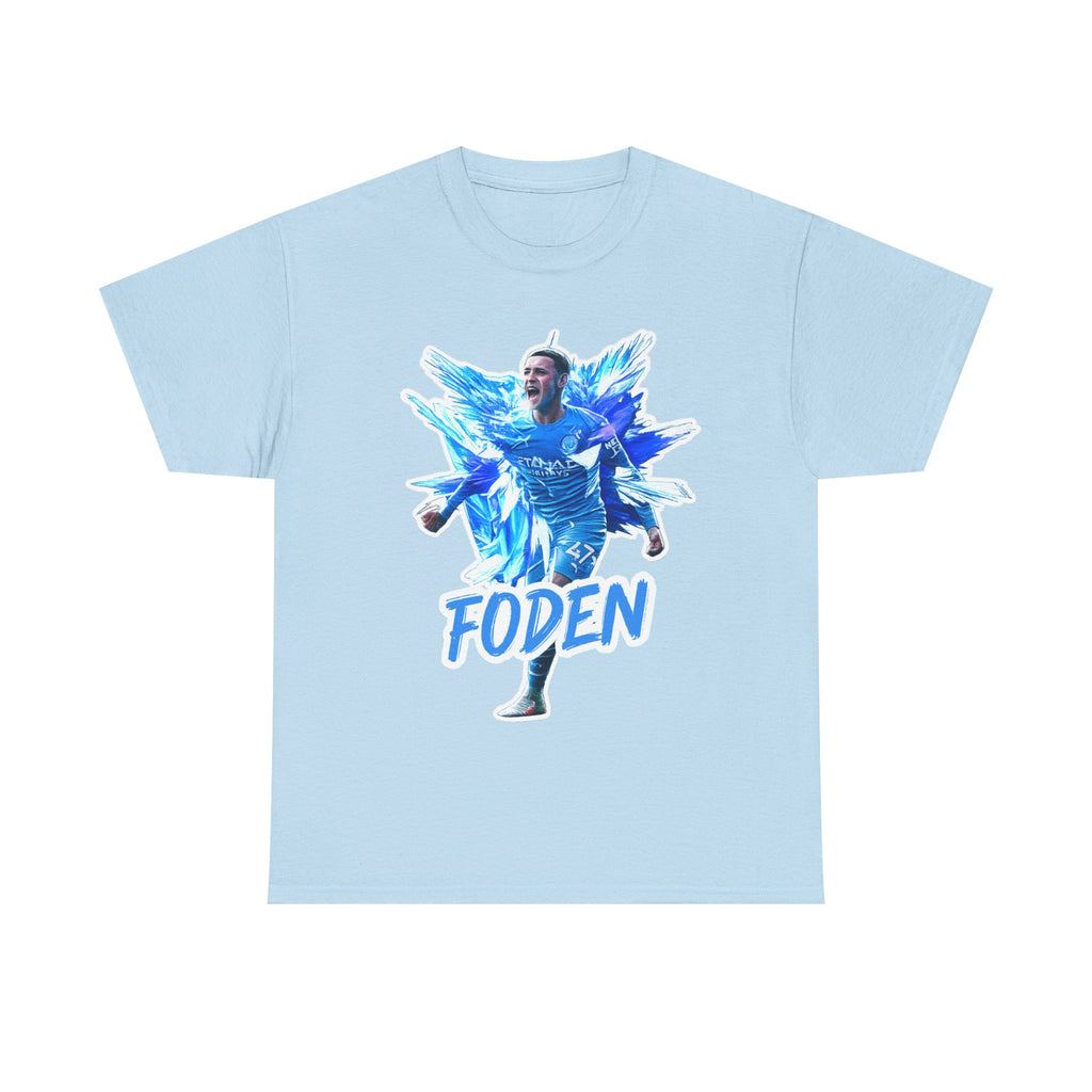 Phil Foden Manchester City Soccer T‑Shirt — Blue Graphic Football Fan Tee