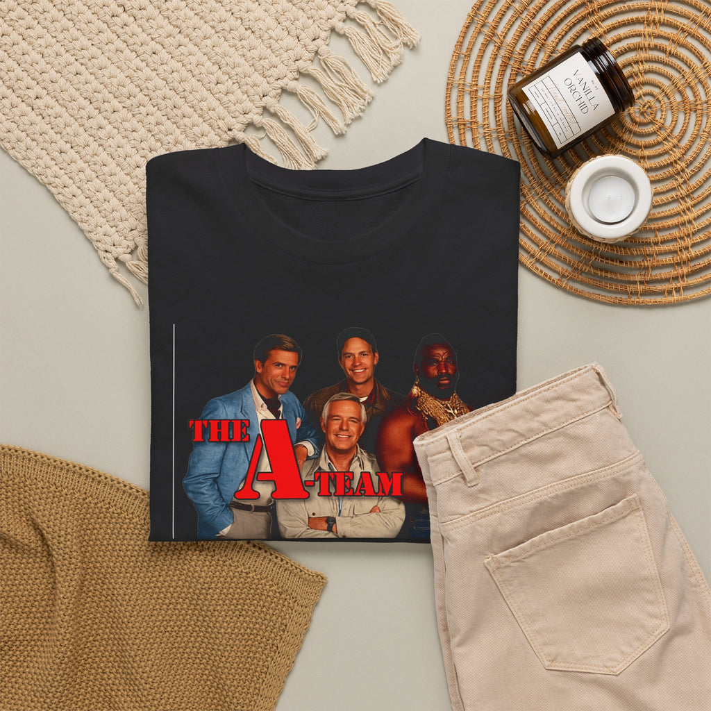 A-Team Graphic Tee — Retro TV Series Logo & Character Poster T-Shirt