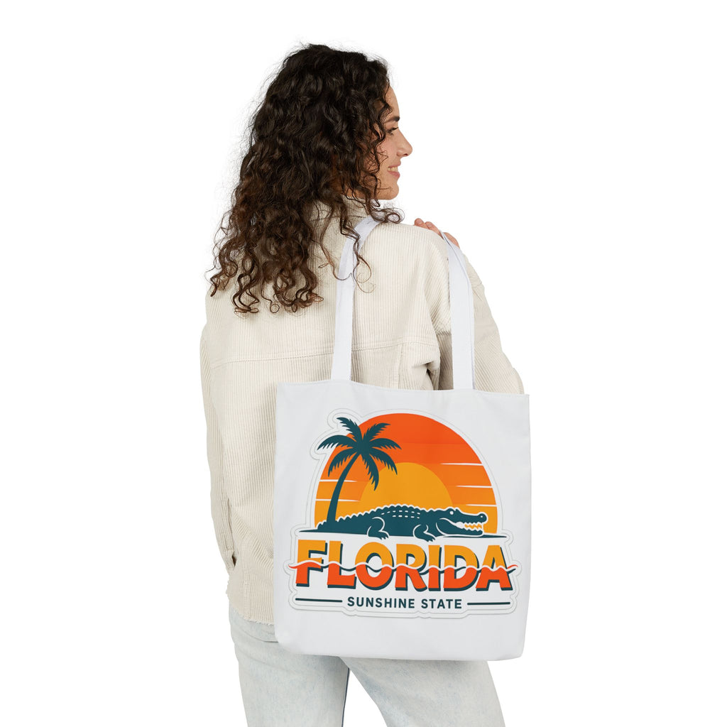 Florida Sunshine State Canvas Tote