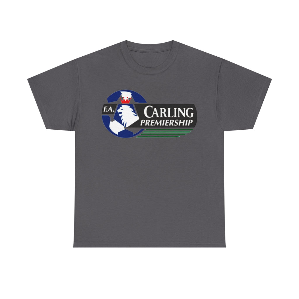 Carling Premiership Soccer Logo Tee — Vintage Football T‑Shirt