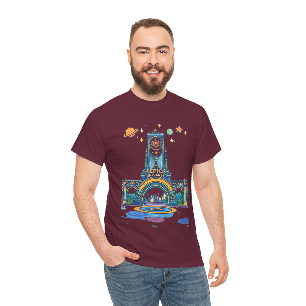 Universal Studios Family Vacation T-Shirt — Retro Space Theater Graphic Tee