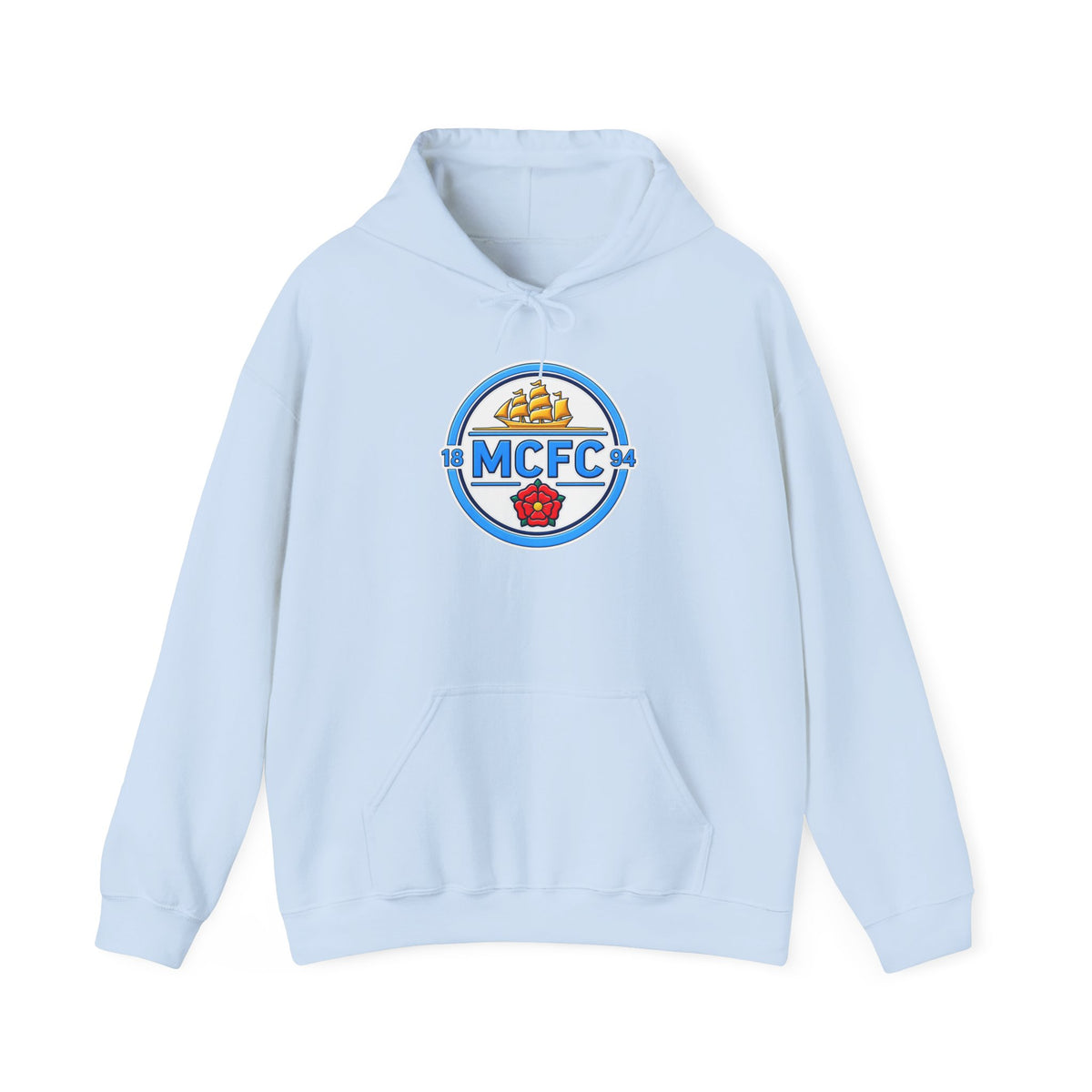 MCFC Logo Hoodie – Vintage Football Club Crest Pullover
