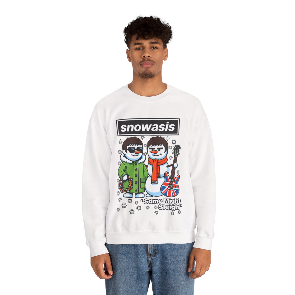 Snowasis "Some Might Sleigh" #Oasis Inspired Crewneck Sweatshirt